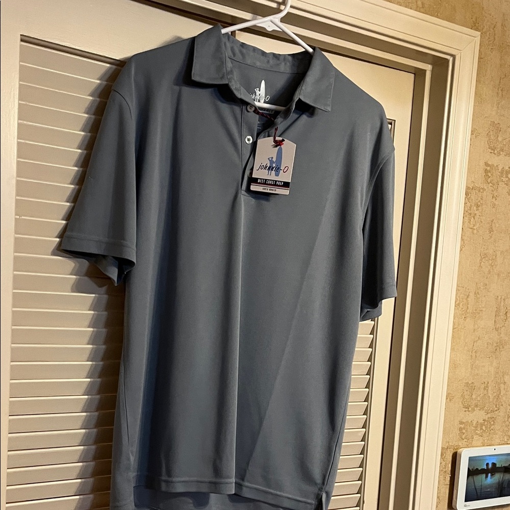 johnnie-O Steel Blue Polo Shirt